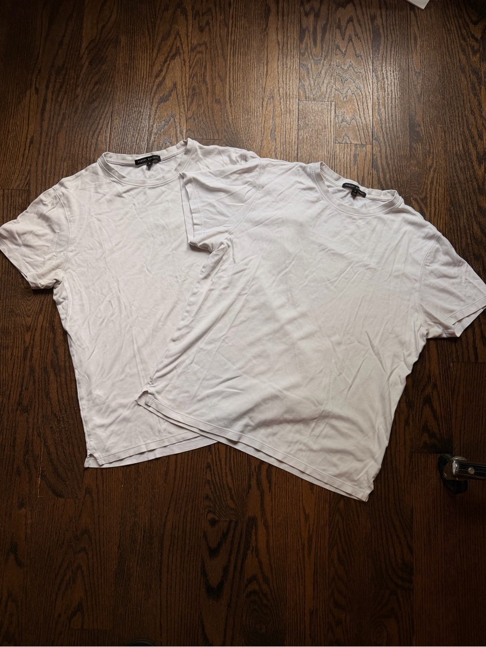 Robert Barakett White Short Sleeve Crew Neck Tees - Set of 2